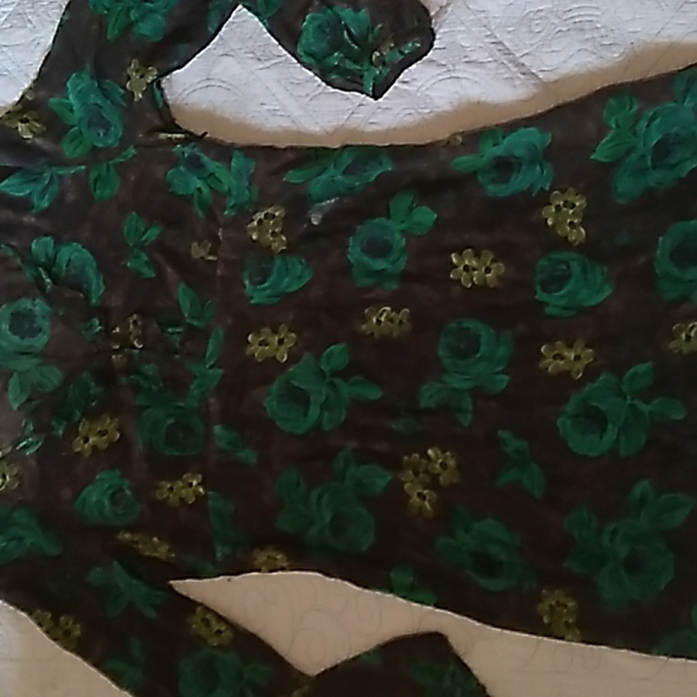 Boden silk floral dress size 12US /16 UK